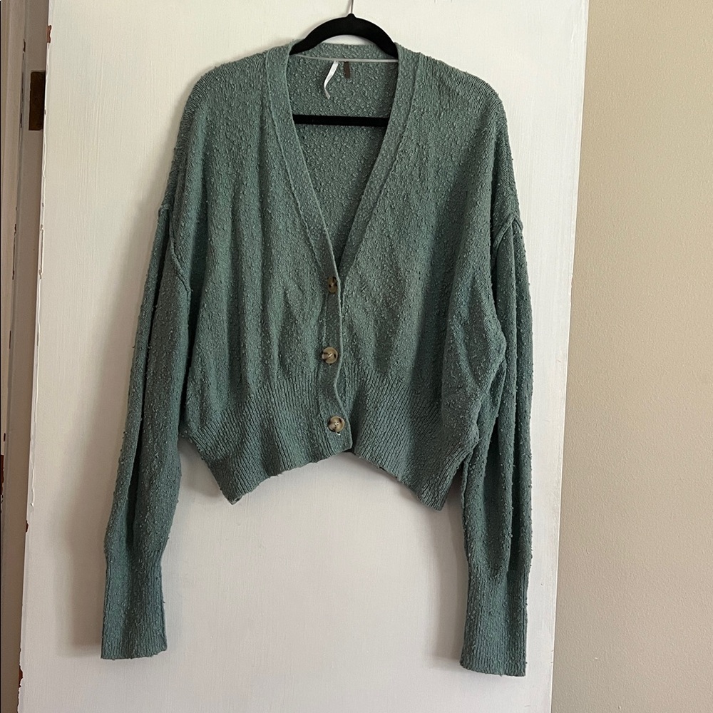 Free People Knit Cropped Cardigan